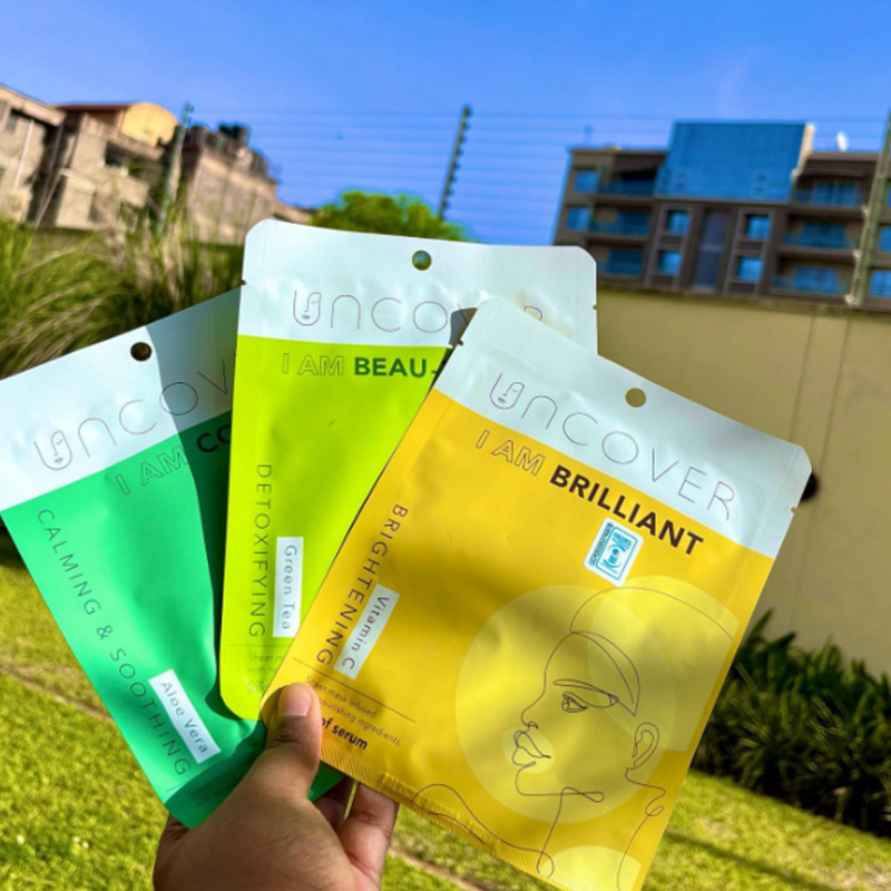 Their range of face masks:  Aloe Vera, Green Tea and Vitamin C Mask,  Each Mask has 25g of nourishing serum.  Get healthy, glowing skin  • uncoverskincare.co